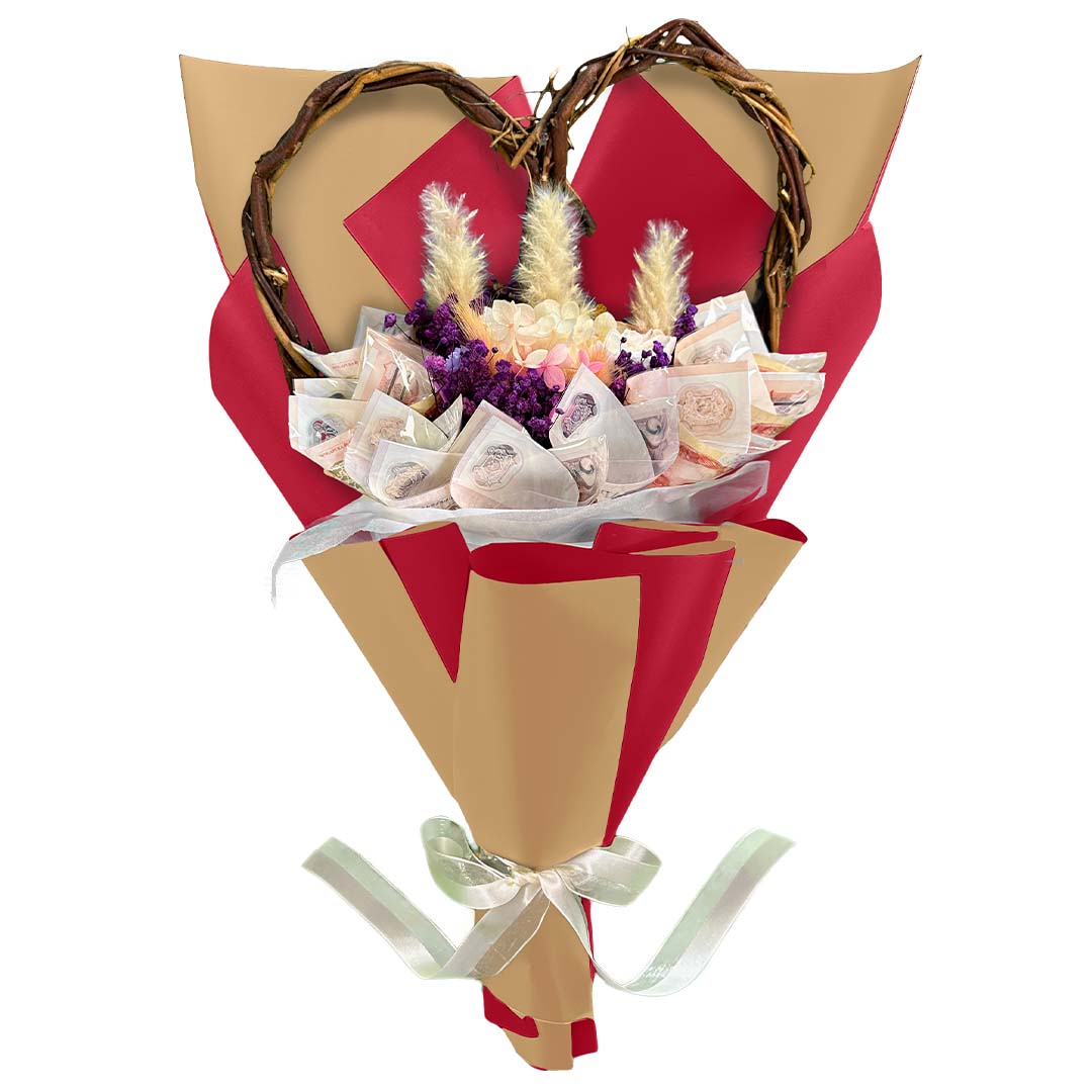 Money Bouquet Heartfelt Violet Velvet