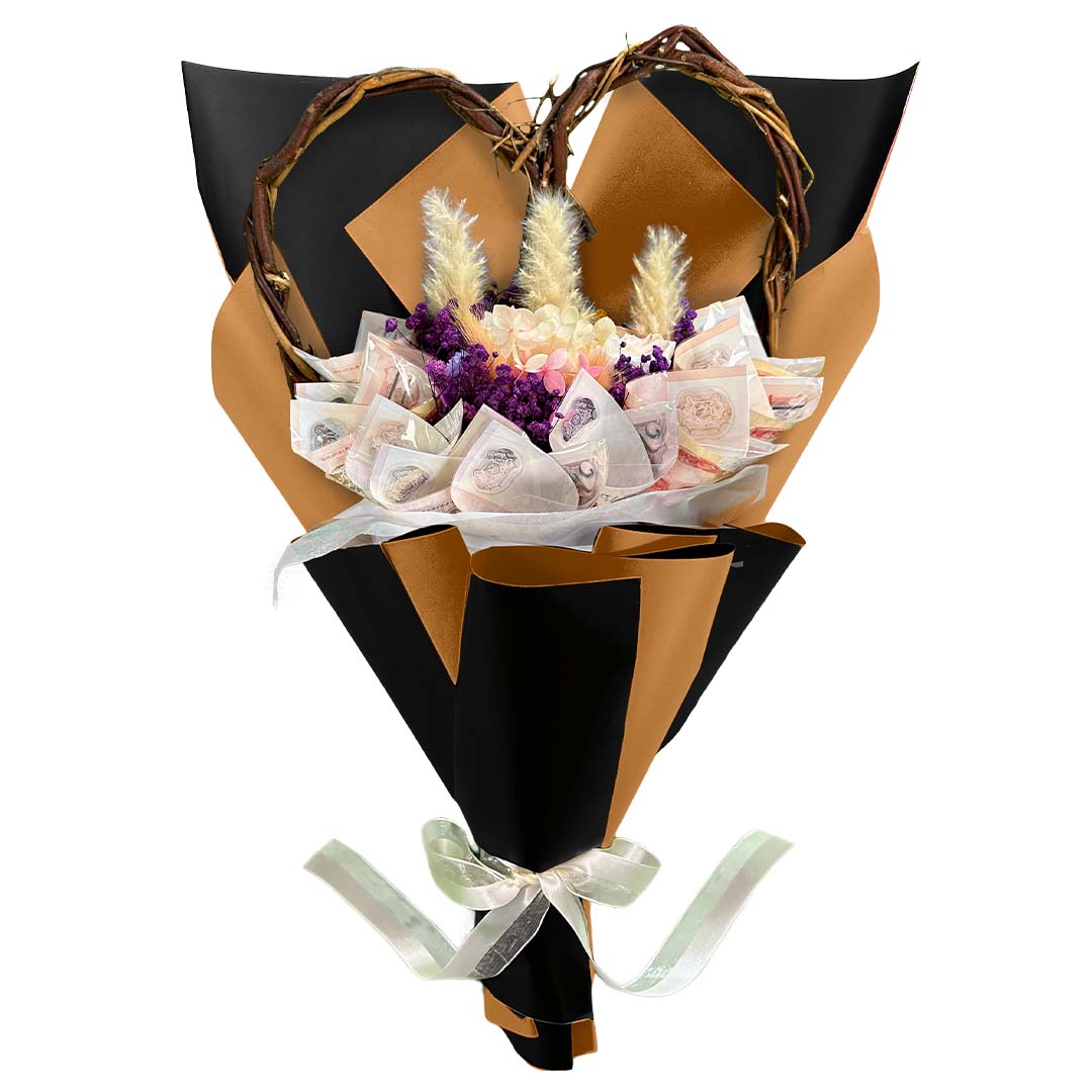 Money Bouquet Heartfelt Violet Velvet