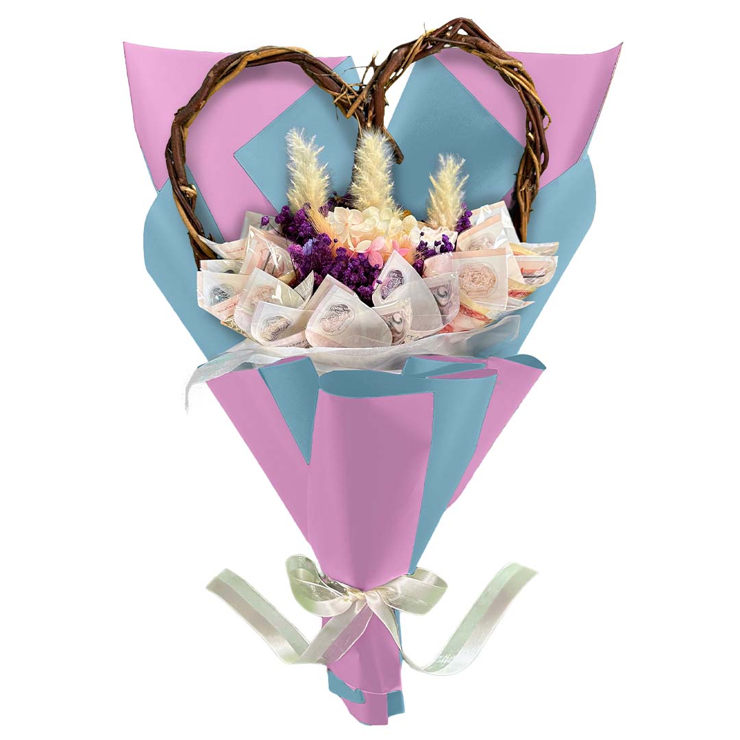 Money Bouquet Heartfelt Violet Velvet