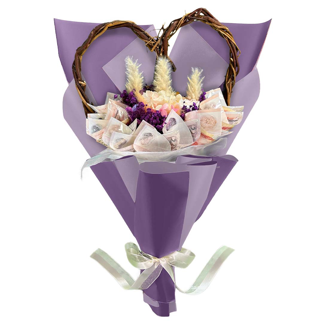 Money Bouquet Heartfelt Violet Velvet