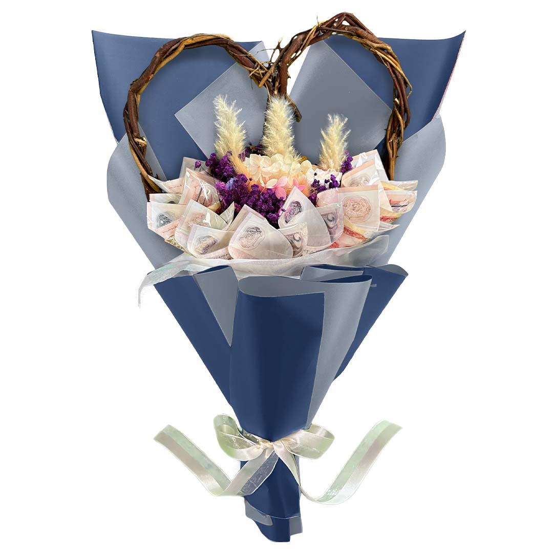 Money Bouquet Heartfelt Violet Velvet