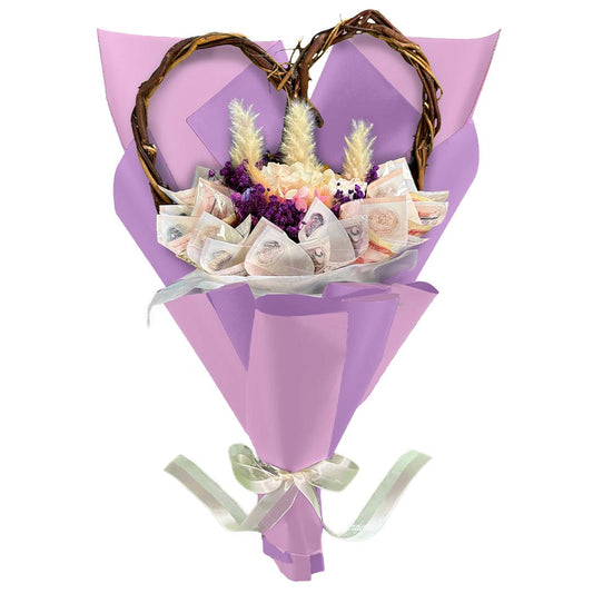 Money Bouquet Heartfelt Violet Velvet